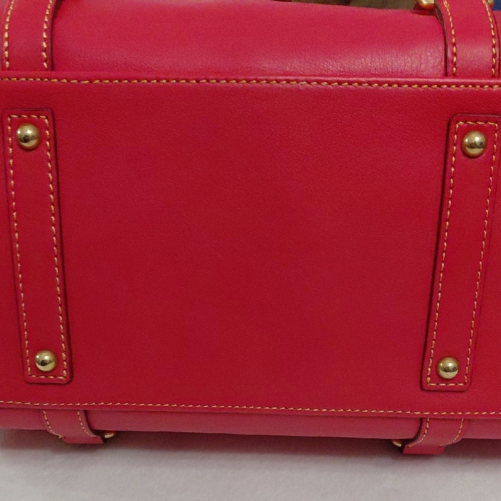 Dooney & Bourke Florentine Satchel In Fuchsia (Large) - Picture 11 of 16